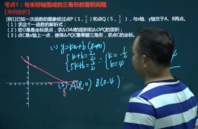 一次函数与平面直角坐标系